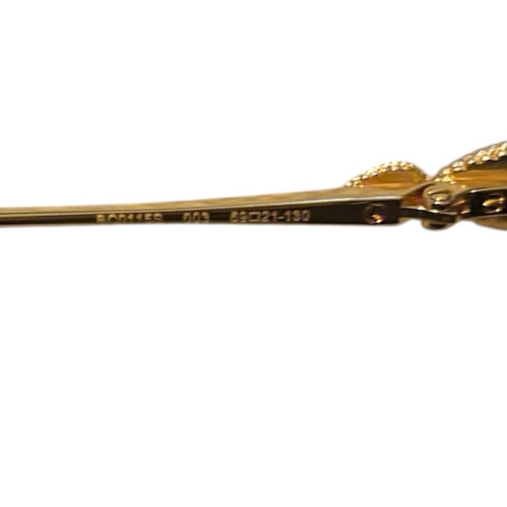 Boucheron Gold Frame brown cat eye Sunglasses w/ case, dust bag & original box - Picture 8 of 10